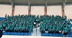   بروفه هتافات الجمهور السعودي في كأس العالم 